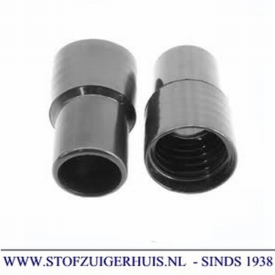 Schroefmof 38mm zwart PVC