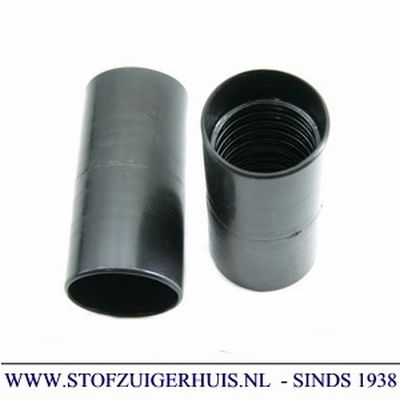 Verlengmof 32mm - 32mm zwart PVC
