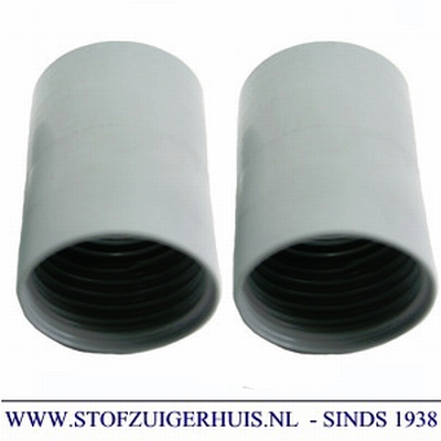 Verlengmof 51mm - 51mm grijs PVC