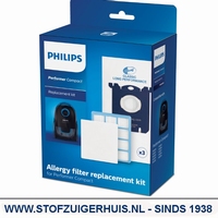 Philips Performer Compact Allergy filter replacement kit 